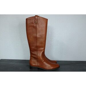 NIB INC Riding Boots Women 9.5 Genuine Leather Tall Equestrian Knee High Camel